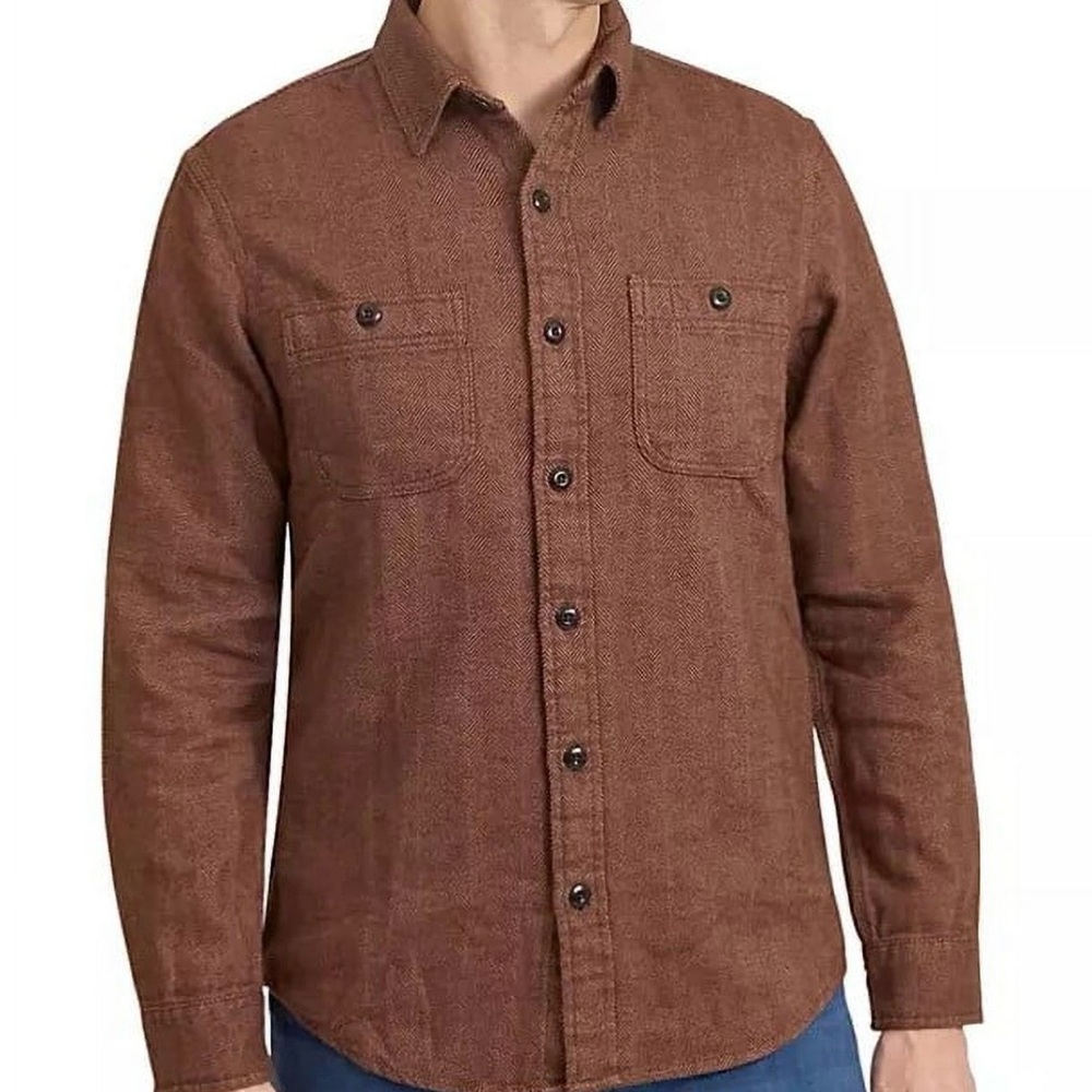 Lands' End Men's 100% Cotton Button Up